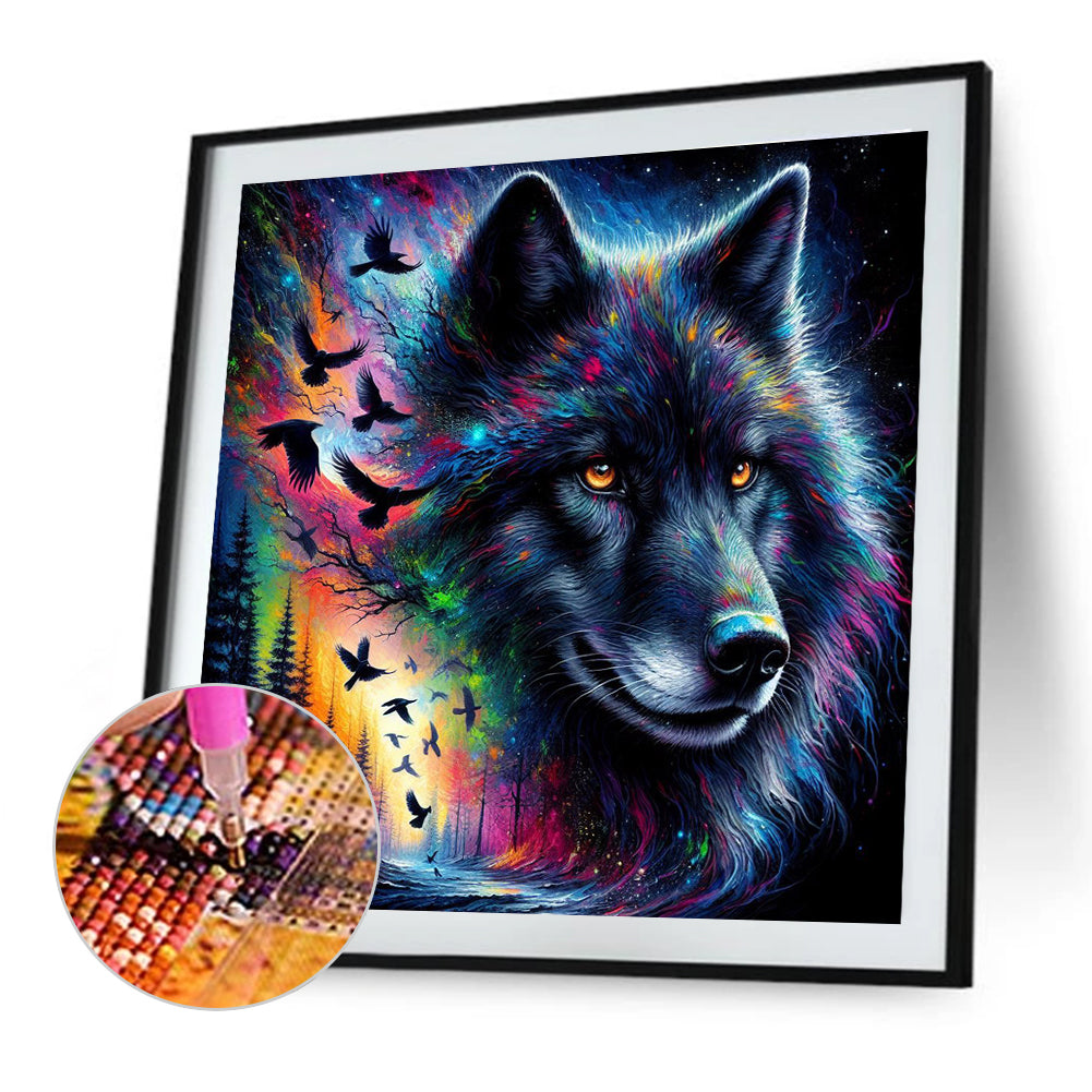 Wolf - Full Round Drill Diamond Painting 40*40CM