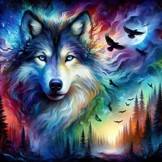 Wolf - Full Round Drill Diamond Painting 40*40CM