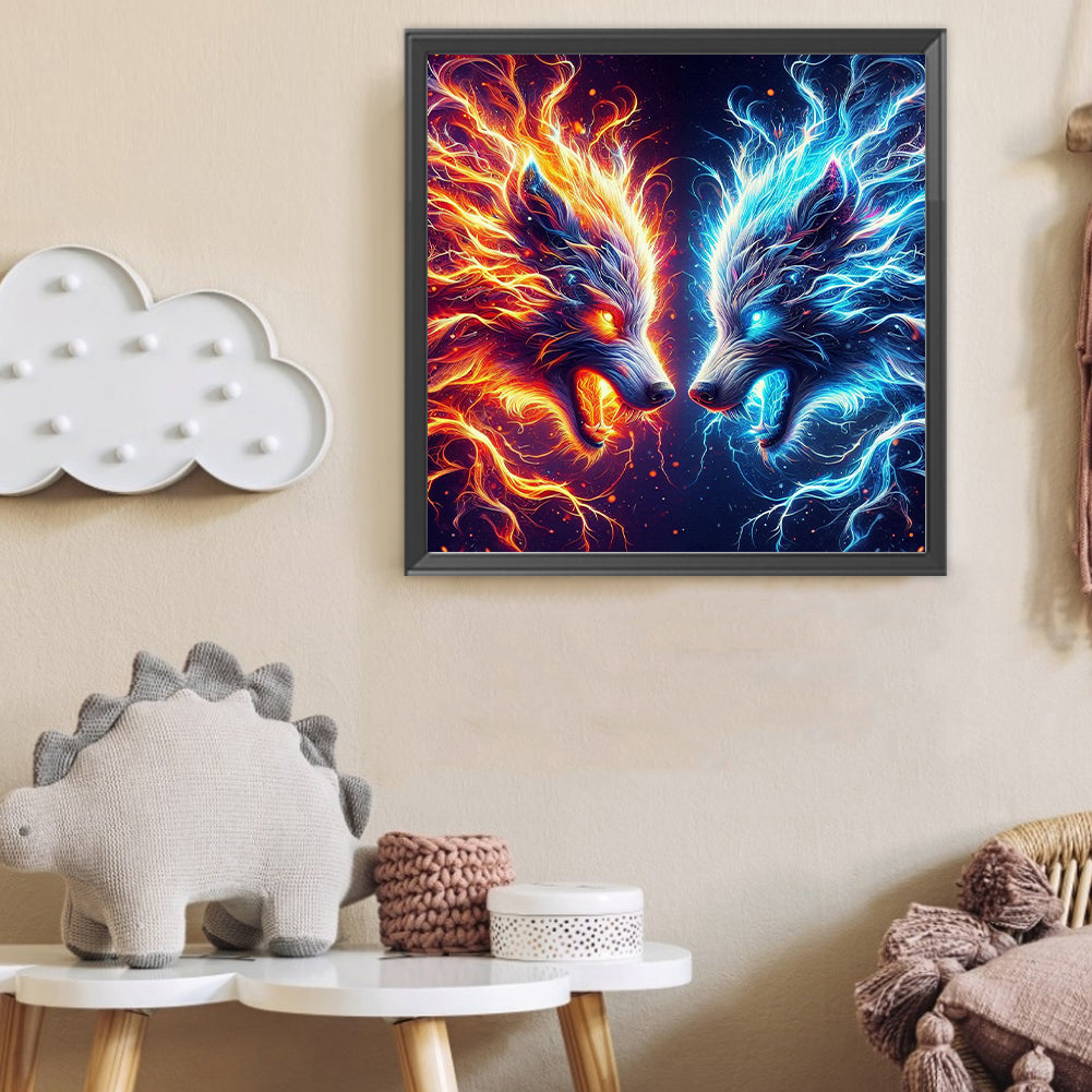 Wolf - Full Round Drill Diamond Painting 40*40CM