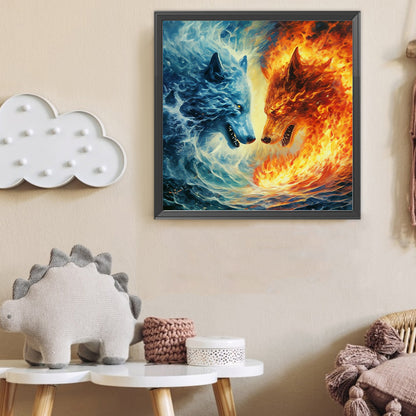 Wolf - Full Round Drill Diamond Painting 40*40CM