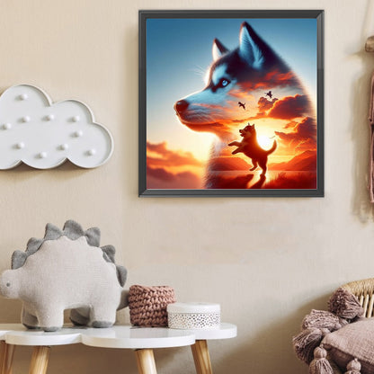 Dog - Full Round Drill Diamond Painting 40*40CM