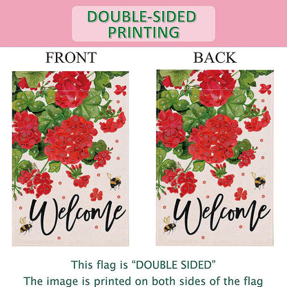 Spring Tulip 5D DIY Diamond Outdoor Flags Double Sided Diamond Art Vertical Flag