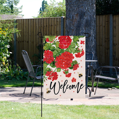 Spring Tulip 5D DIY Diamond Outdoor Flags Double Sided Diamond Art Vertical Flag