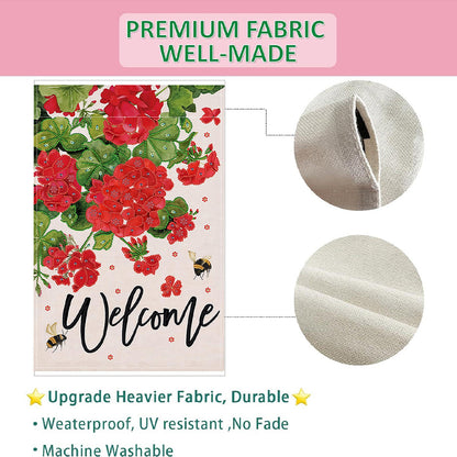 Spring Tulip 5D DIY Diamond Outdoor Flags Double Sided Diamond Art Vertical Flag