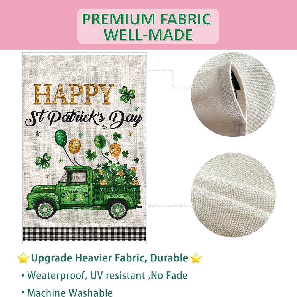 Spring Tulip 5D DIY Diamond Outdoor Flags Double Sided Diamond Art Vertical Flag