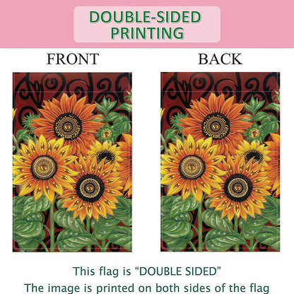 Spring Tulip 5D DIY Diamond Outdoor Flags Double Sided Diamond Art Vertical Flag