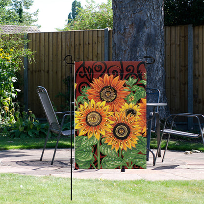 Spring Tulip 5D DIY Diamond Outdoor Flags Double Sided Diamond Art Vertical Flag