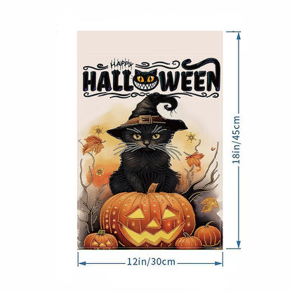 Spring Tulip 5D DIY Diamond Outdoor Flags Double Sided Diamond Art Vertical Flag