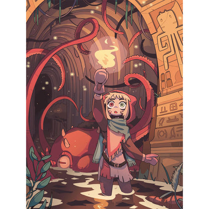 Anime Girl - Full Round Drill Diamond Painting 30*40CM