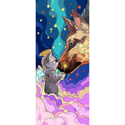 Wolf - Full Round Drill Diamond Painting 30*70CM