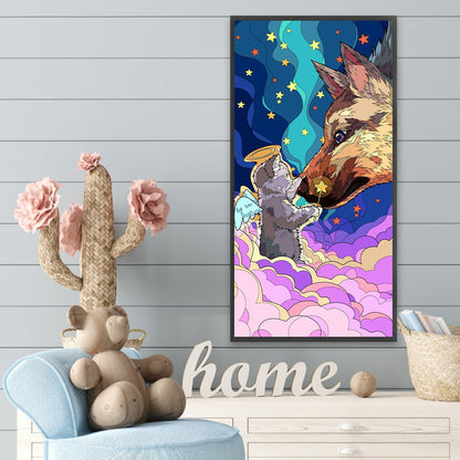 Wolf - Full Round Drill Diamond Painting 30*70CM