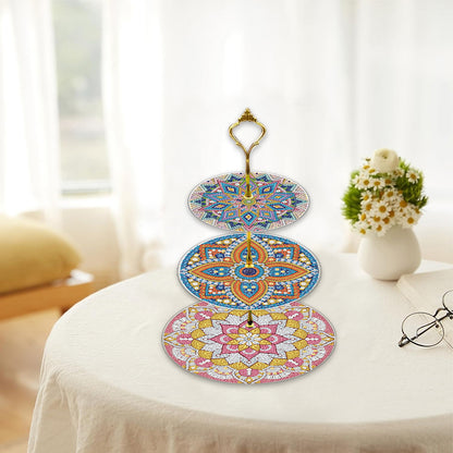 3 Tier Animal Crystal Display Rack Kit 5D DIY Shelf Art Craft Set for Home Decor