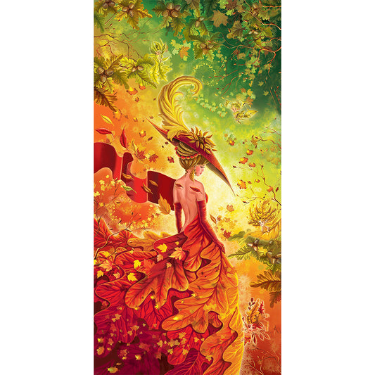 Nature Girl - Full AB Round Drill Diamond Painting 40*80CM