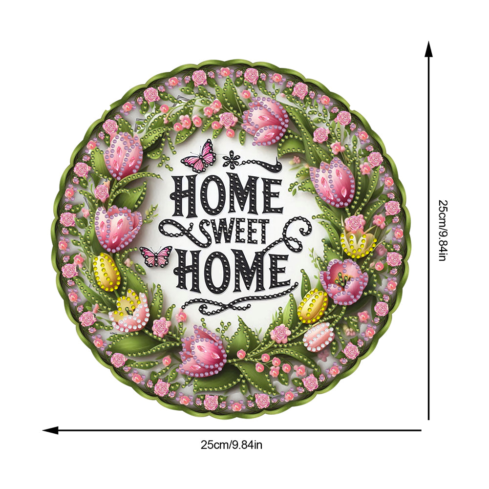 Sunflower DIY Diamond Art Pendant Kit Diamond Painting Door Sign for Wall Window