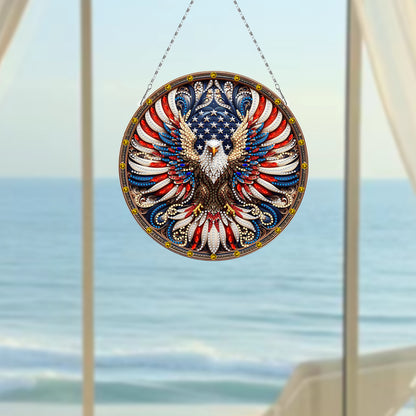 Sunflower DIY Diamond Art Pendant Kit Diamond Painting Door Sign for Wall Window