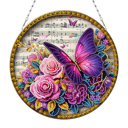 Sunflower DIY Diamond Art Pendant Kit Diamond Painting Door Sign for Wall Window