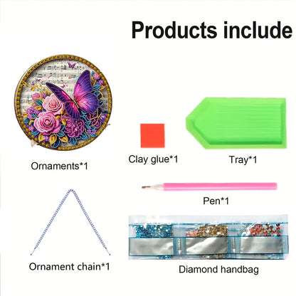 Sunflower DIY Diamond Art Pendant Kit Diamond Painting Door Sign for Wall Window