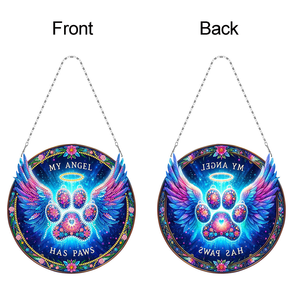 Sunflower DIY Diamond Art Pendant Kit Diamond Painting Door Sign for Wall Window