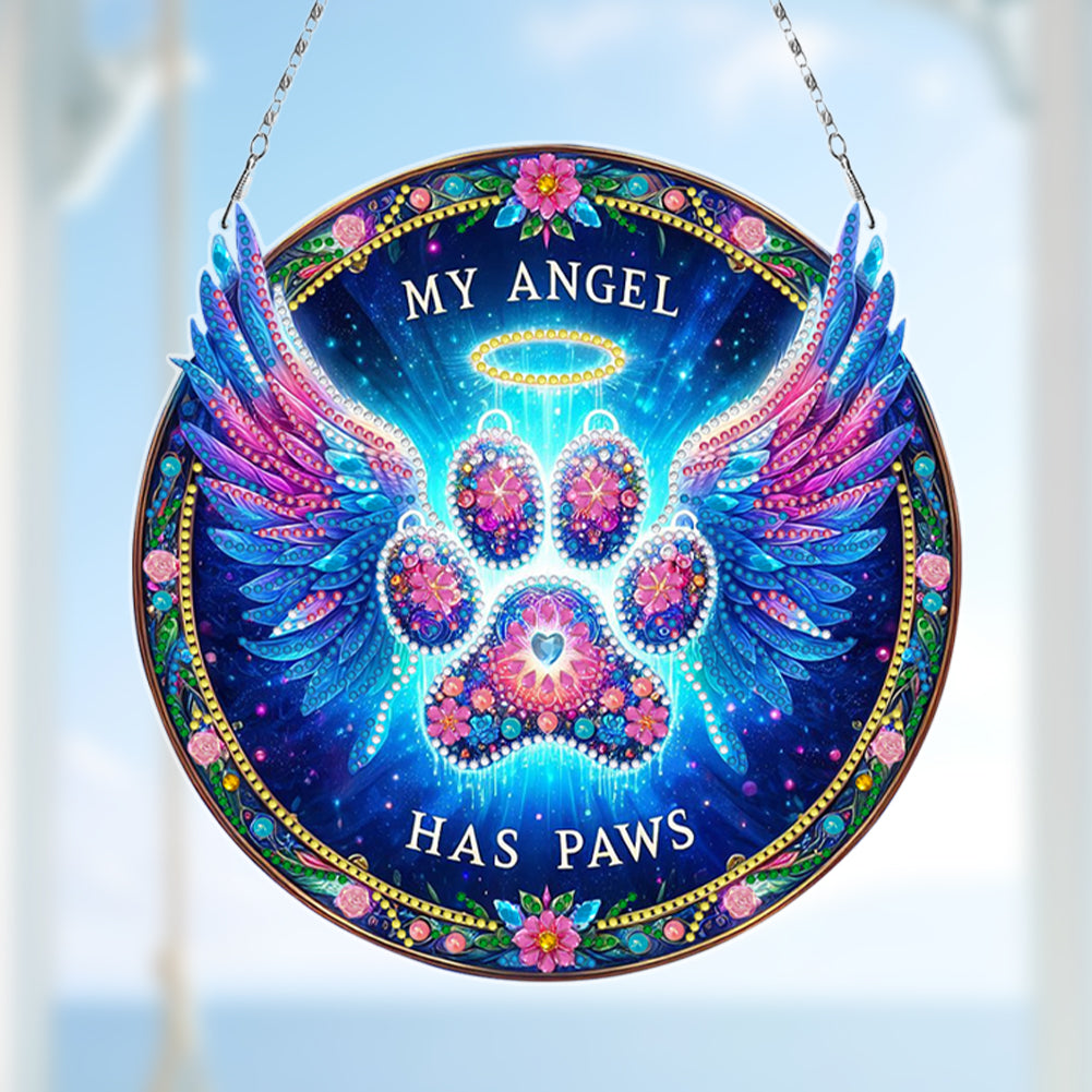 Sunflower DIY Diamond Art Pendant Kit Diamond Painting Door Sign for Wall Window