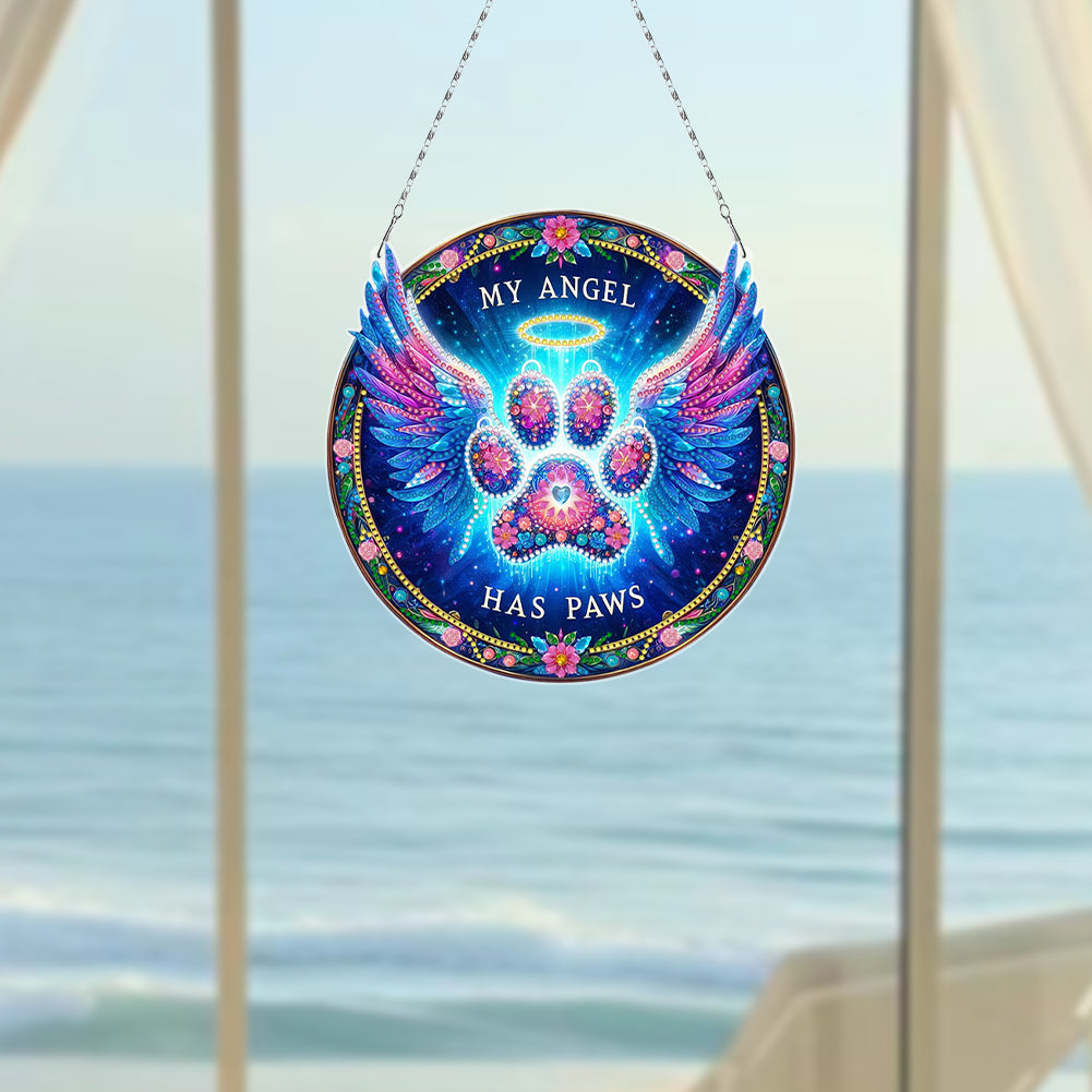 Sunflower DIY Diamond Art Pendant Kit Diamond Painting Door Sign for Wall Window