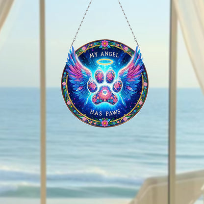 Sunflower DIY Diamond Art Pendant Kit Diamond Painting Door Sign for Wall Window