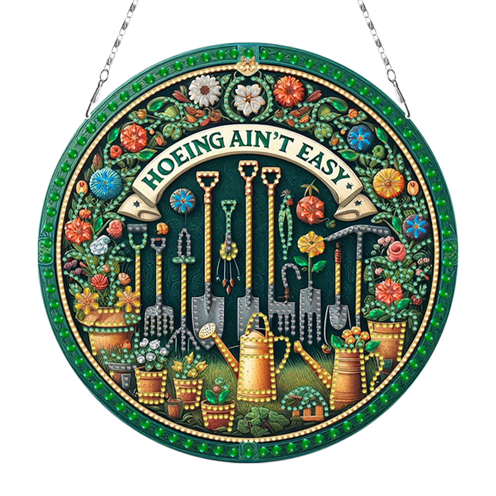 Sunflower DIY Diamond Art Pendant Kit Diamond Painting Door Sign for Wall Window