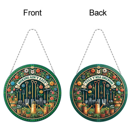 Sunflower DIY Diamond Art Pendant Kit Diamond Painting Door Sign for Wall Window