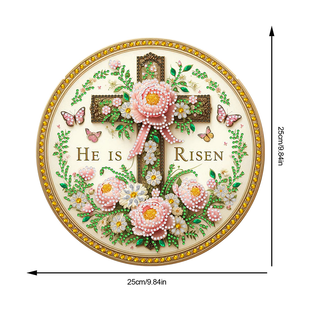 Sunflower DIY Diamond Art Pendant Kit Diamond Painting Door Sign for Wall Window