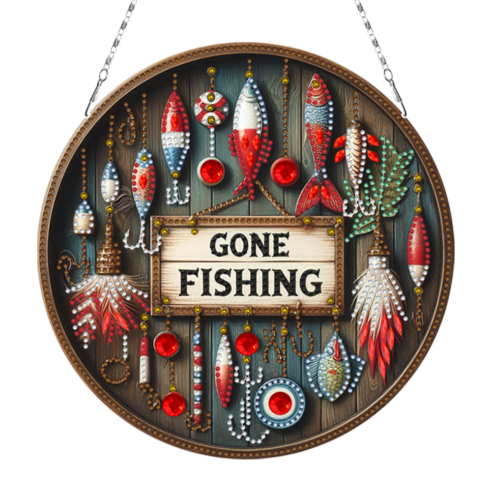 Sunflower DIY Diamond Art Pendant Kit Diamond Painting Door Sign for Wall Window