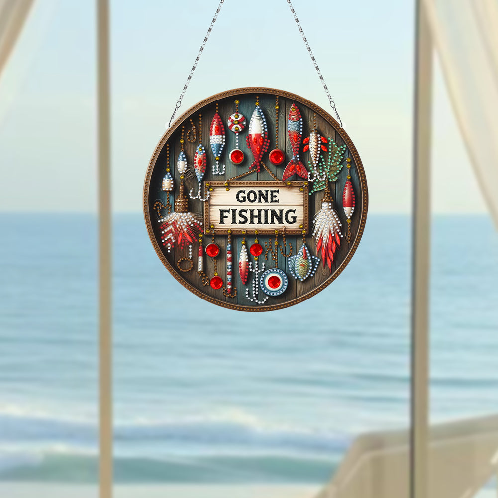 Sunflower DIY Diamond Art Pendant Kit Diamond Painting Door Sign for Wall Window