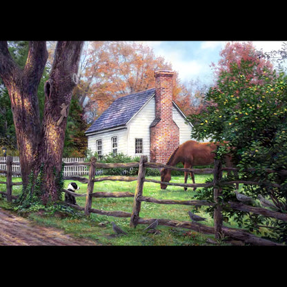 House - Full Round Drill Diamond Painting 40*30CM