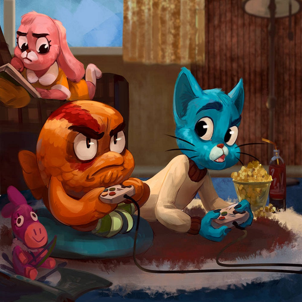 The Amazing World Of Gumball - Full Round Drill Diamond Painting 30*40CM