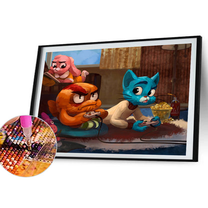 The Amazing World Of Gumball - Full Round Drill Diamond Painting 30*40CM