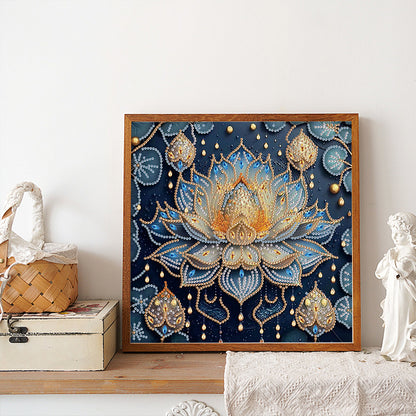 Lotus - Special Shaped Drill Diamond Painting 30*30CM