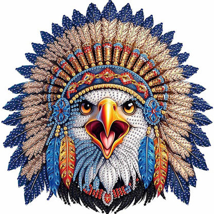 Indian Eagle - Special Shaped Drill Diamond Painting 30*30CM