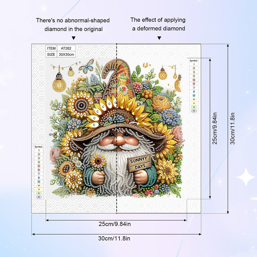 Summer Goblin - Special Shaped Drill Diamond Painting 30*30CM
