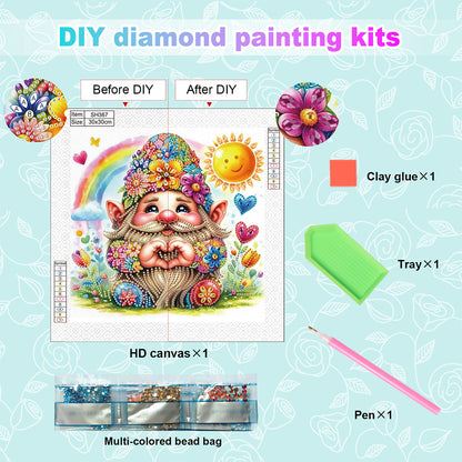 Summer Goblin - Special Shaped Drill Diamond Painting 30*30CM