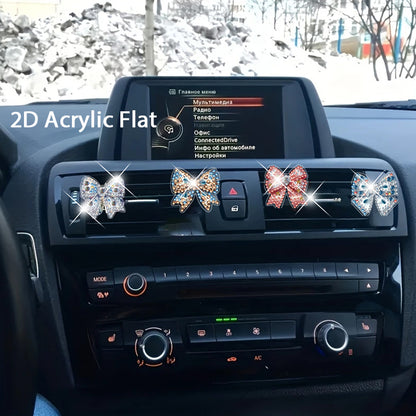 4pc Flower Animal DIY Diamond Painting Car Air Vent Clip Air Freshener for Adult