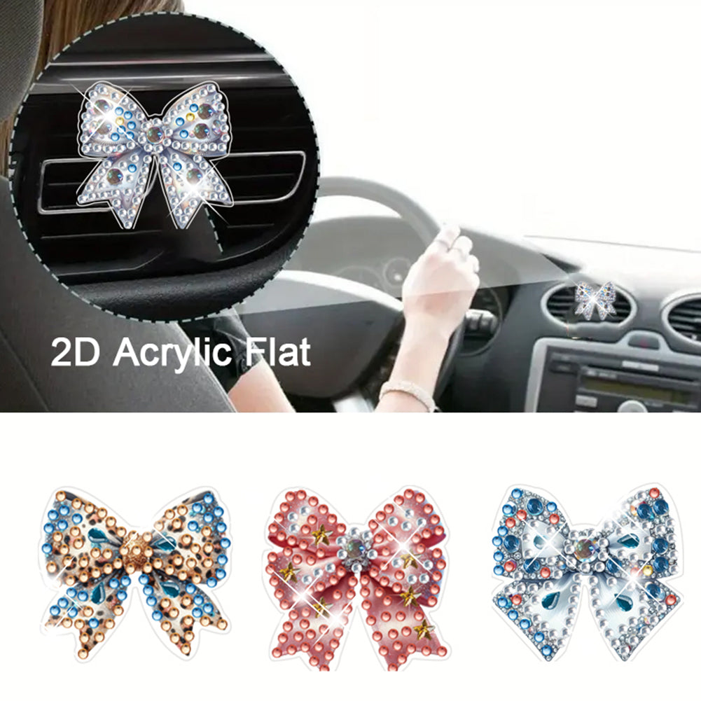 4pc Flower Animal DIY Diamond Painting Car Air Vent Clip Air Freshener for Adult