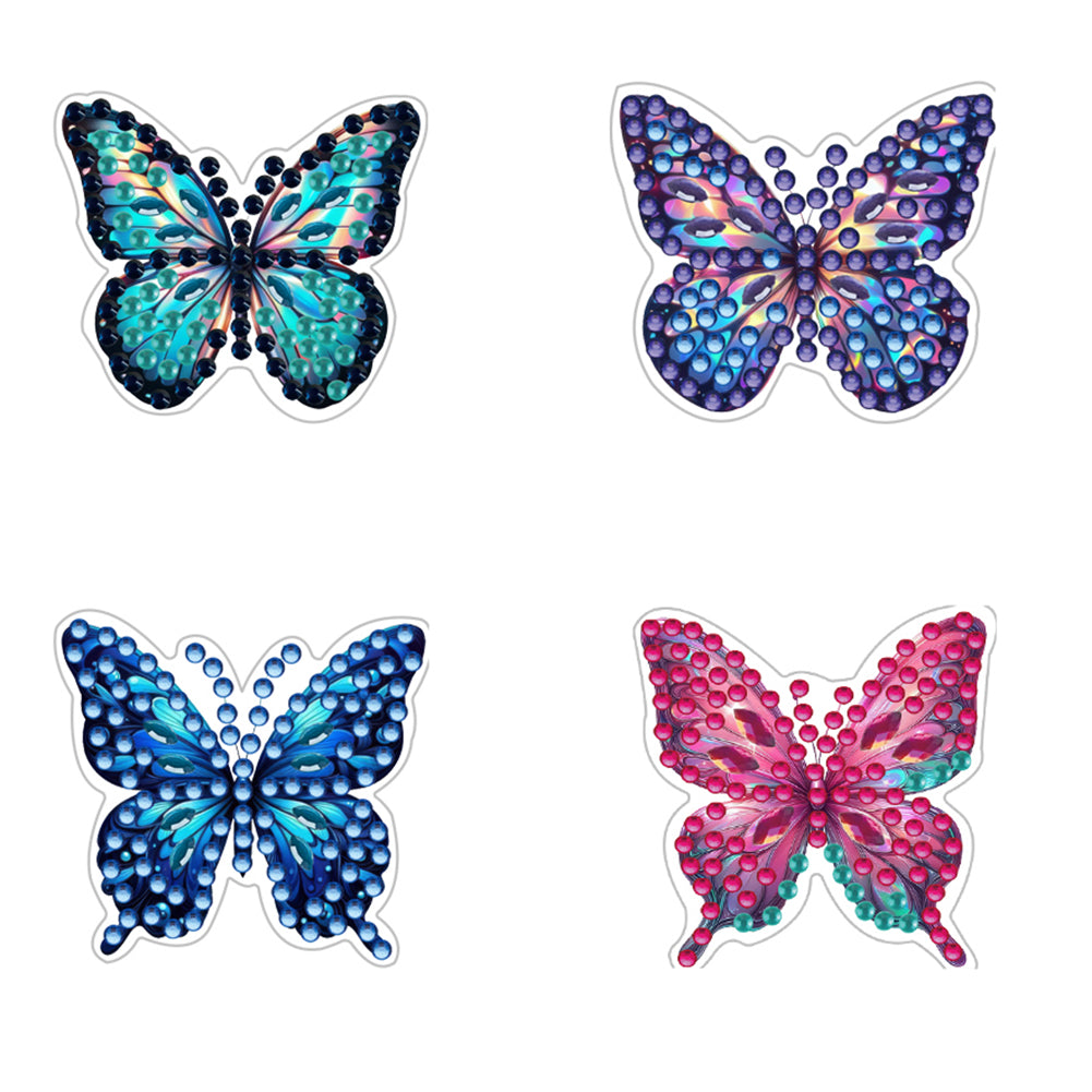 4pc Flower Animal DIY Diamond Painting Car Air Vent Clip Air Freshener for Adult