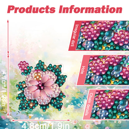 4pc Flower Animal DIY Diamond Painting Car Air Vent Clip Air Freshener for Adult