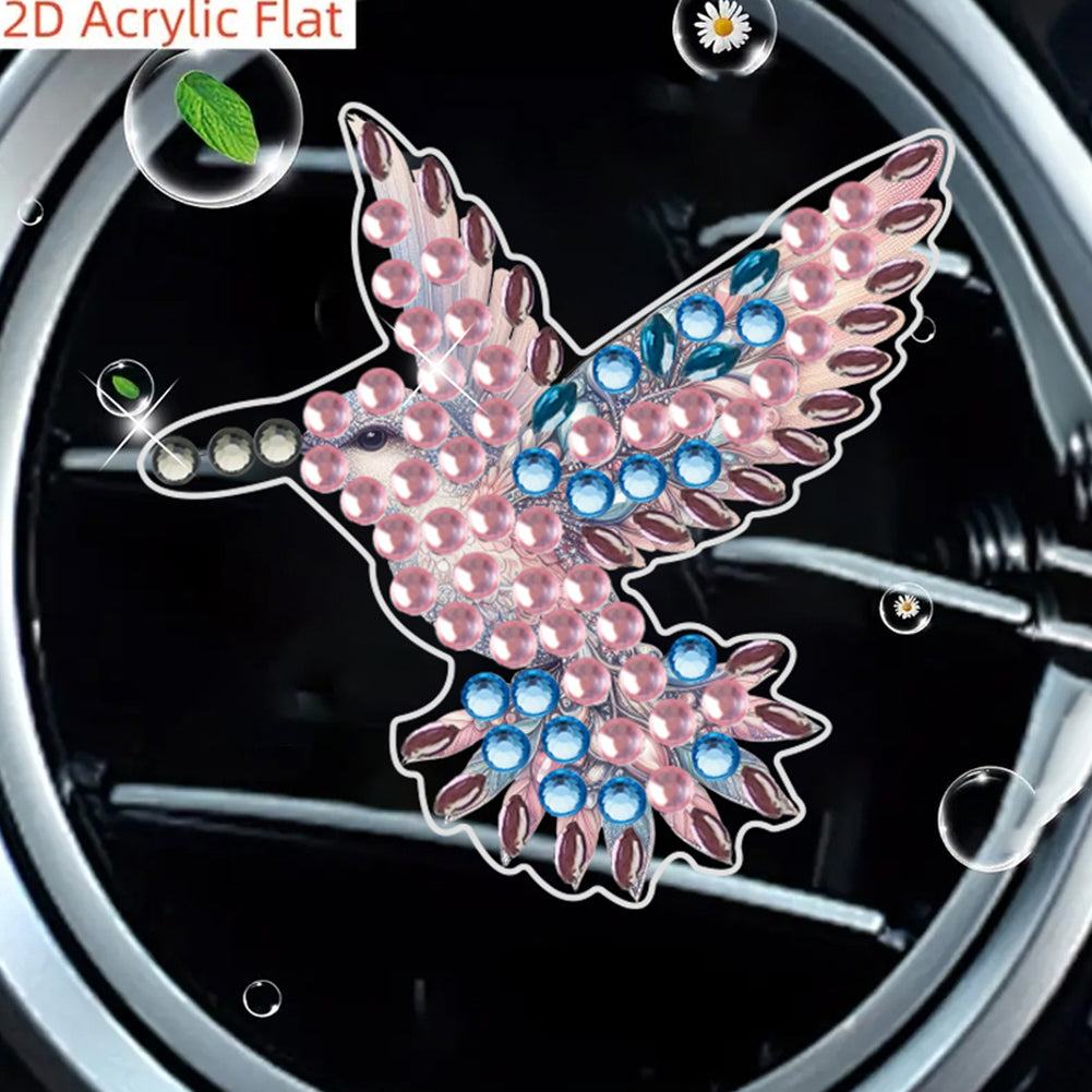 4pc Flower Animal DIY Diamond Painting Car Air Vent Clip Air Freshener for Adult