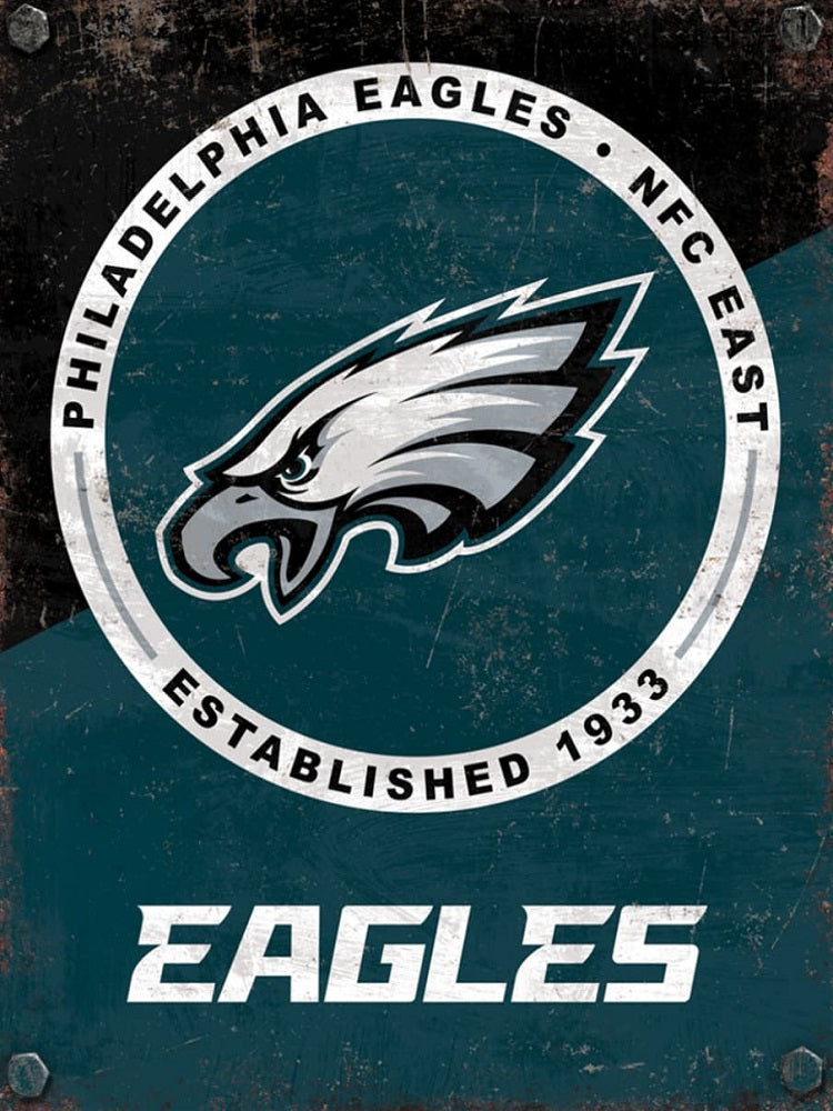 Philadelphia Eagles - Full Round Drill Diamond Painting 40*50CM