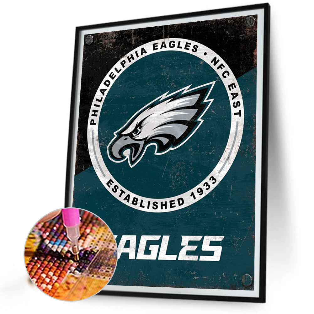 Philadelphia Eagles - Full Round Drill Diamond Painting 40*50CM
