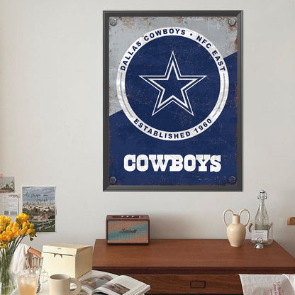 Dallas Cowboys - Full Round Drill Diamond Painting 40*50CM