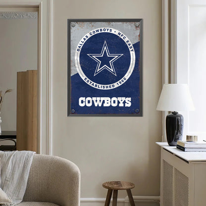 Dallas Cowboys - Full Round Drill Diamond Painting 40*50CM
