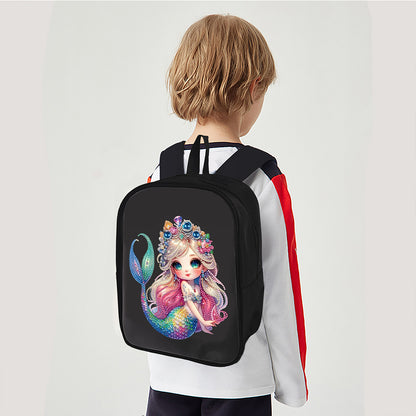 Mermaid Special Shape Diamond Art School Bag Diamond Art Knapsack for Art Crafts