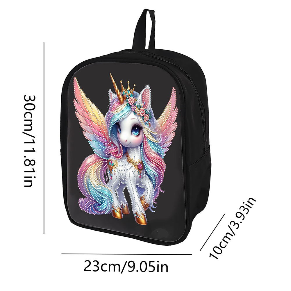Mermaid Special Shape Diamond Art School Bag Diamond Art Knapsack for Art Crafts