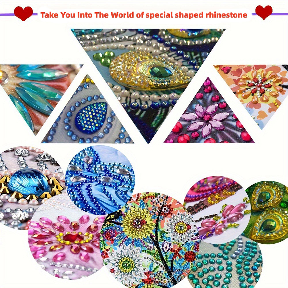 Mermaid Special Shape Diamond Art School Bag Diamond Art Knapsack for Art Crafts
