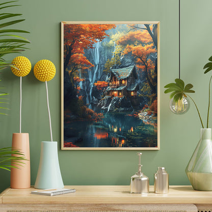 House Scenery - Full Round Drill Diamond Painting 40*50CM